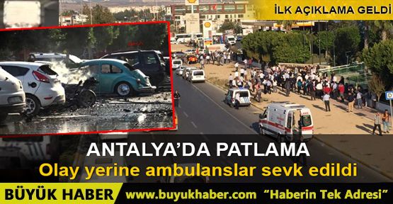 Antalya Ticaret ve Sanayi Odası otoparkında patlama