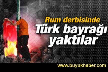 APOEL tribünleri Türk bayrağını yaktı
