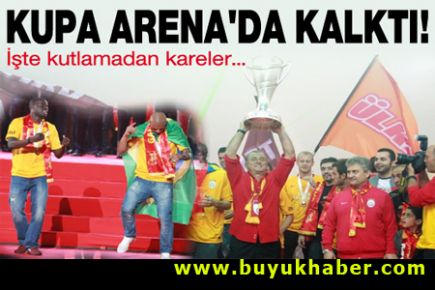 Arena'da şampiyonluk kutlaması...