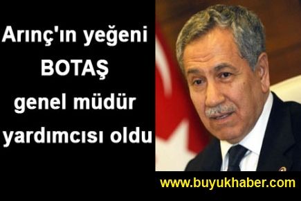 Arınç'ın yeğeni BOTAŞ genel müdür yardımcısı