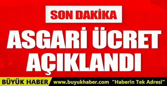 Asgari ücret açıklandı