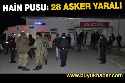 Askeri araca saldırı: 28 yaralı