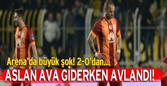 Aslan ava giderken avlandı!