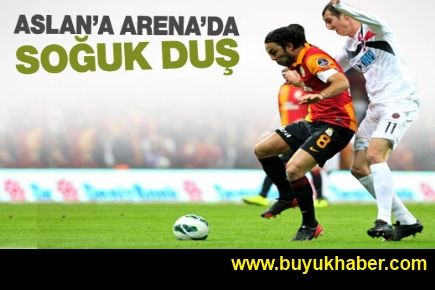 Aslan'a Arena'da soğuk duş