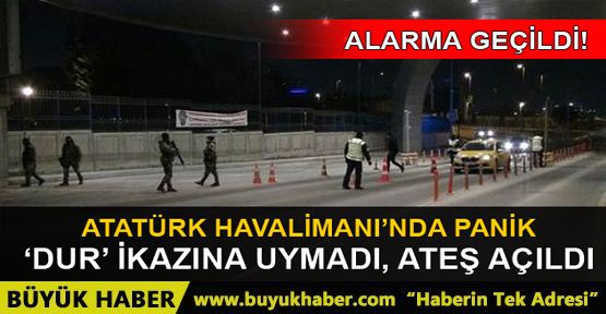 Atatürk Havalimanı'nda şüpheli minibüs paniği
