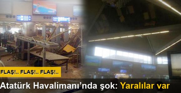 Atatürk Havalimanı'nda tavan çöktü