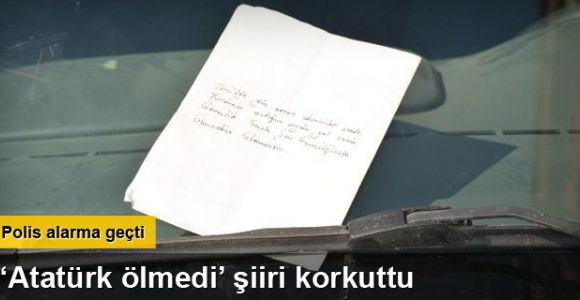 'Atatürk Ölmedi' şiirli, şüpheli çanta