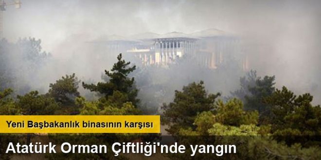 Atatürk Orman Çiftliği'nde yangın