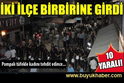 Aydın'da iki ilçe birbirine girdi