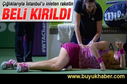 Azarenka'nın beli sakatlandı