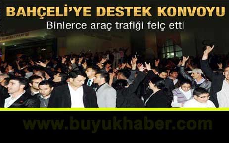 Bahçeli'ye Ankara'da moral karşılaması.