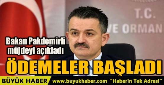 BAKAN PAKDEMİRLİ MÜJDEYİ AÇIKLADI: ÖDEMELER BAŞLADI