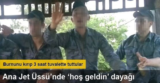 Bandırma 6. Ana Jet Üssü'nde hoş geldin dayağı