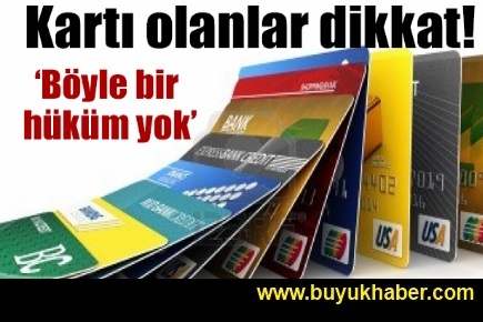 Bankalara kart aidatı kaptırmayın