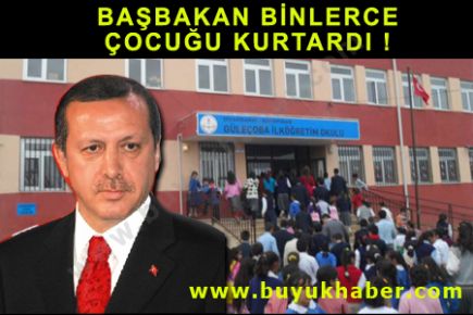 BAŞBAKAN BİNLERCE ÇOCUĞU KURTARDI!