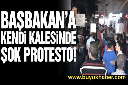 Başbakan’a şok protesto