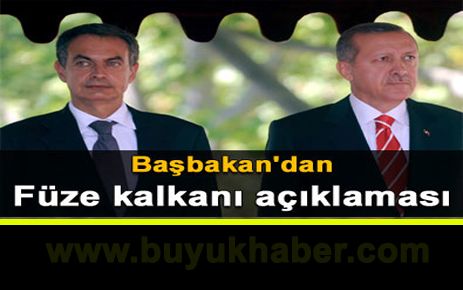 Başbakan'dan füze kalkanı açıklaması