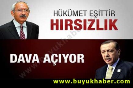 Başbakan'dan Kılıçdaroğlu'nun 'hırsız' sözüne dava