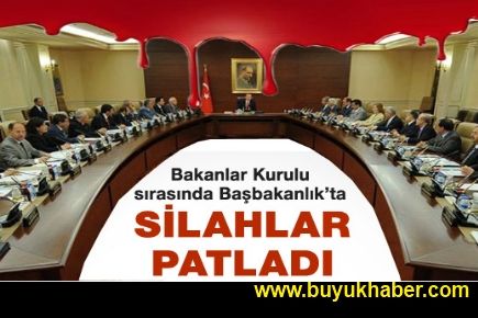 BAŞBAKANLIK'TA SİLAHLAR PATLADI