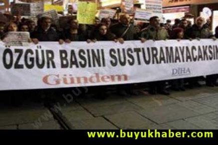 Basına KCK operasyonu protesto edildi