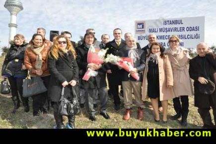 Başkan Akgün, muhasebecilerle ağaç dikti…