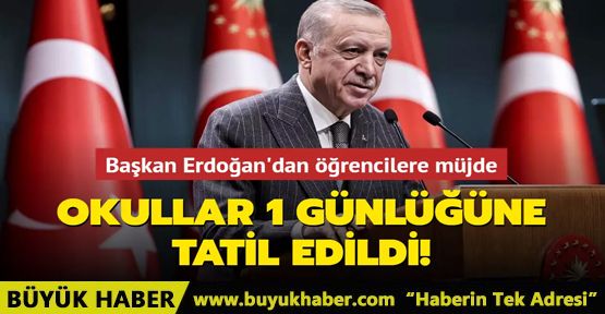 Başkan Erdoğan'dan öğrencilere müjde