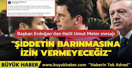 Başkan Erdoğan'dan saldırıya uğrayan Meler için mesaj