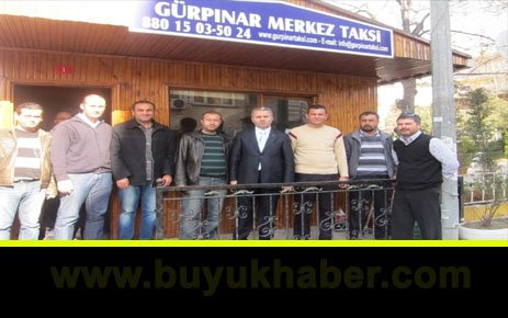 BAŞKAN UZUN TAKSİ DURAĞINA KONUK OLDU