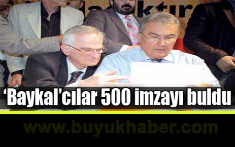 Baykal'cılar 500 imzayı buldu
