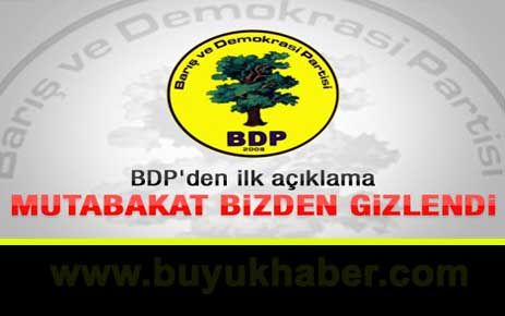 BDP'den mutabakat sonrası ilk açıklama