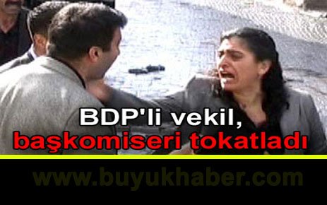 BDP'li kadın vekil, başkomiseri tokatladı
