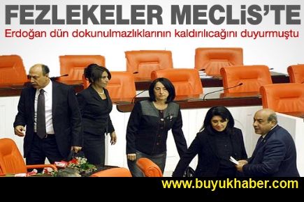 BDP'LİLERİN FEZLEKELERİ MECLİS'E GÖNDERİLDİ