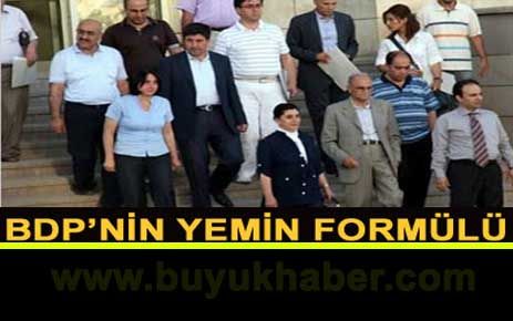 BDP'nin yemin formülü