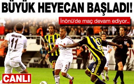 Beşiktaş 1 - Fenerbahçe 0 (maç bitti)