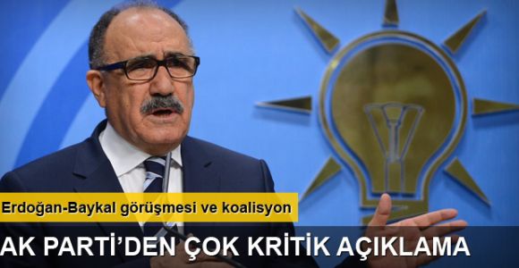 Beşir Atalay'dan kritik koalisyon açıklaması