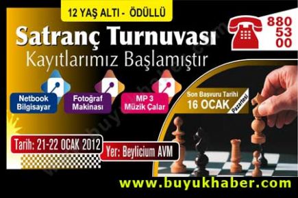 BEYLİKDÜZÜ BELEDİYESİ ÖDÜLLÜ SATRANÇ TURNUVASI İÇİN GÜN SAYIYOR