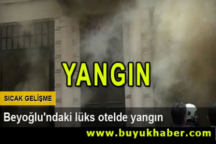 Beyoğlu'nda otelde yangın