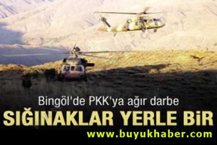 Bingöl'de PKK'ya ağır darbe