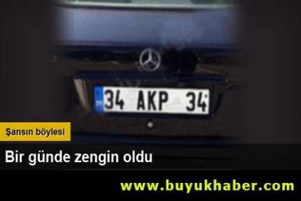 Bir günde zengin oldu