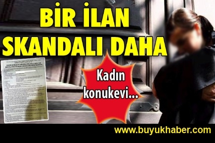 Bir ilan skandalı 