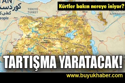 Bir sözde Kürdistan haritası da Avrupa'dan