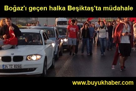 Boğaz'ı geçen halka Beşiktaş'ta müdahale