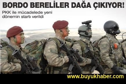 Bordo Bereliler sahaya iniyor