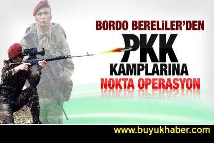 Bordo berelilerden PKK kamplarına operasyon