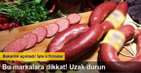 Bu ürünlerden uzak durun