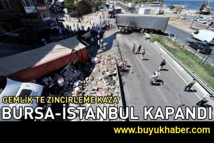 Bursa-İstanbul yolu kapandı