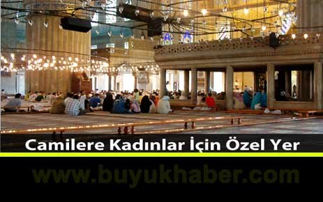 Camilere Kadınlar İçin Özel Yer.