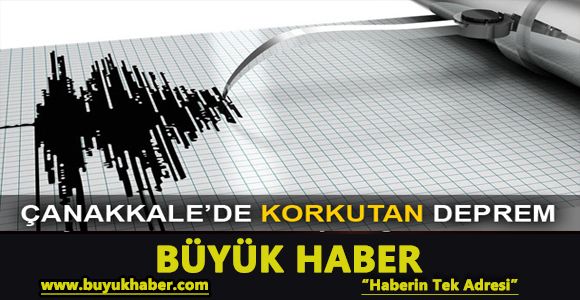 Çanakkale'de deprem