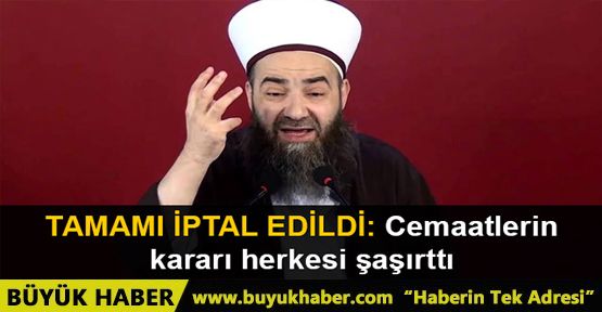 Cemaatler sohbet toplantılarını iptal etti