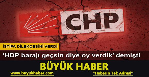 CHP MYK'da istifa